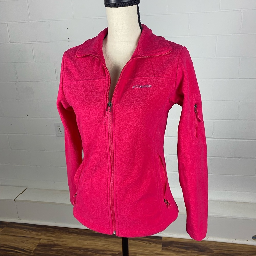 Columbia Women's Vibrant Pink Fleece Jacket - Picture 3 of 6